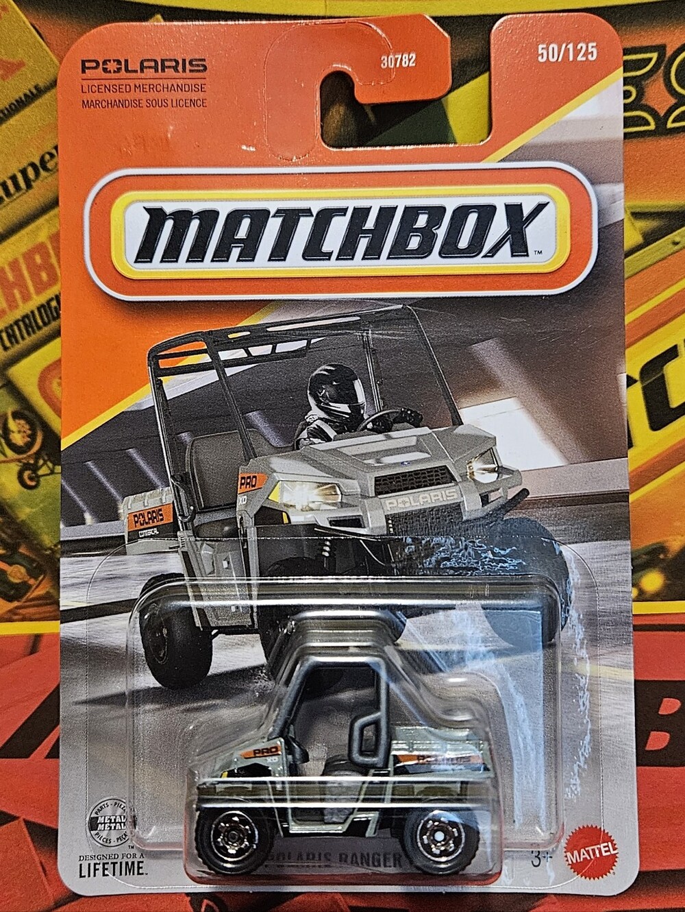 Matchbox Polaris Ranger UTV   Silver and Black